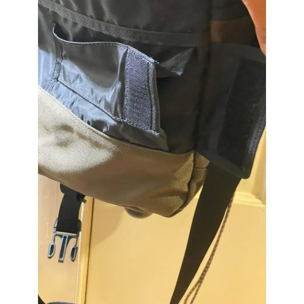 Vintage Timberland Y2K Gorpcore Tech Canvas Crossbody Messenger Computer BagGray